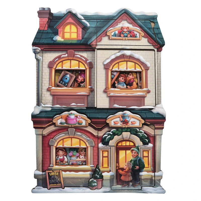 Двошаровий пазл-вкладиш "Магазин іграшок" PSD304 (ПСД304) — Ubumblebees