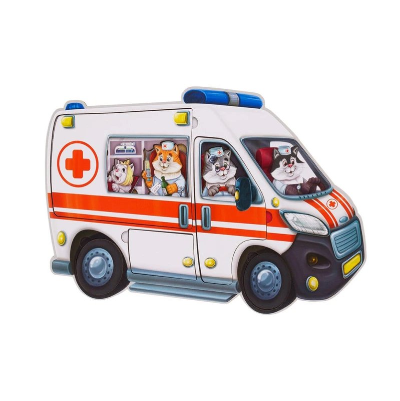 Дерев'яний пазл-сортер "Швидка допомога" Ubumblebees (ПСФ020) PSF020 — Ubumblebees