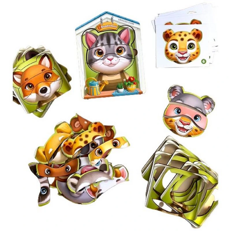 Дерев'яний пазл-вкладиш  "Збери тварин" Ubumblebees (ПСФ134) PSF134, 39 деталей — Ubumblebees