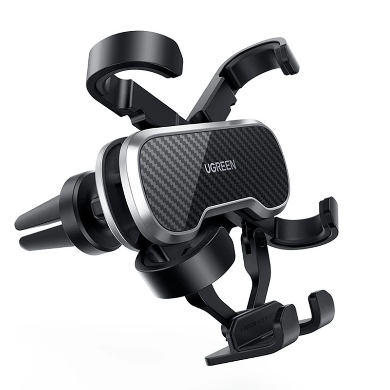Автотримач для телефона UGREEN LP228 Gravity Drive Air Vent Car Mount Phone Holder Black — UGREEN