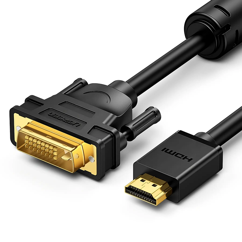 Кабель UGREEN HD106 HDMI to DVI Cable 2m (Black) (UGR-10135) — UGREEN