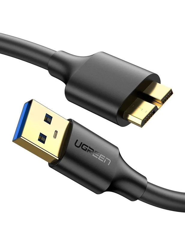 Кабель UGREEN US130 USB 3.0 A Male to Micro USB 3.0 Male Cable 0.5m (Black)(UGR-10840)