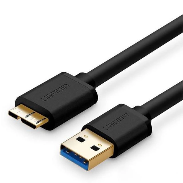 Кабель UGREEN US130 USB 3.0 A Male to Micro USB 3.0 Type B Male Cable 1m (Black) (UGR-10841) — UGREEN