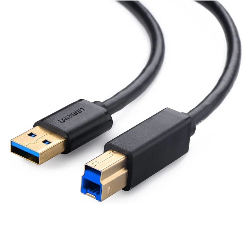Кабель UGREEN US210 USB 3.0 AM to BM Print Cable 2m (Black）(UGR-10372) — UGREEN