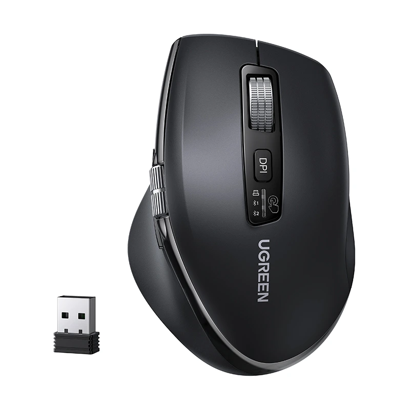 Маніпулятор миша бездротова UGREEN M751 Multi-mode Wireless Mouse Black — UGREEN