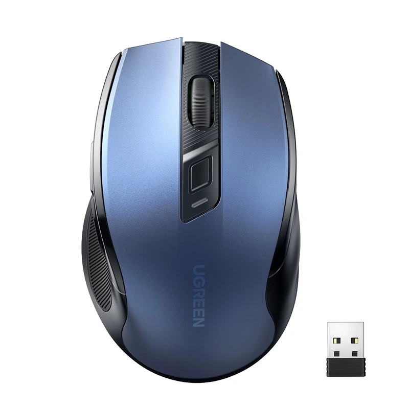 Маніпулятор миша бездротова UGREEN MU006 Ergonomic Wireless Mouse Blue — UGREEN