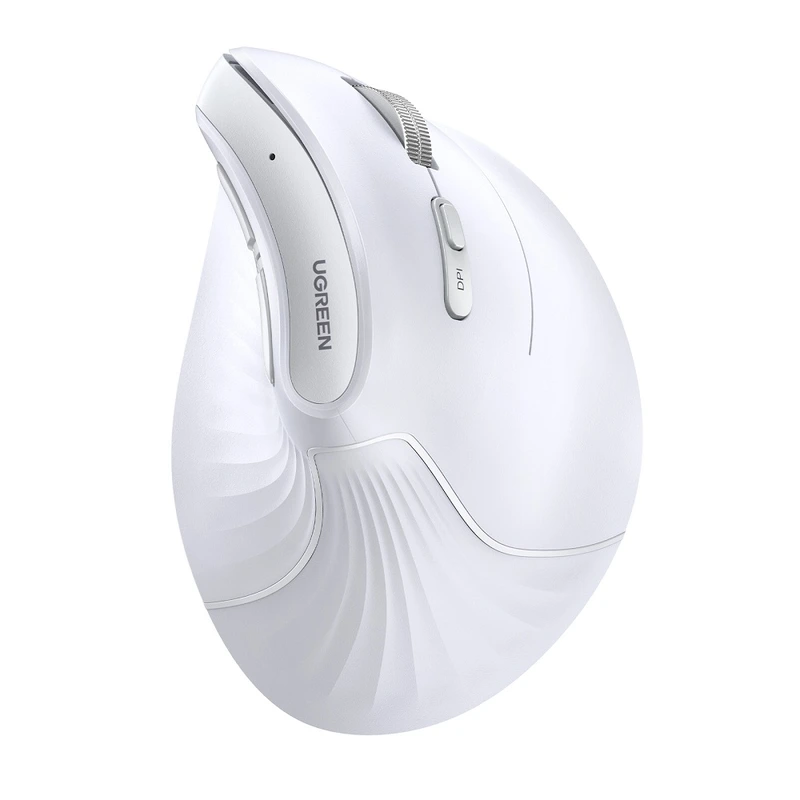 Маніпулятор миша бездротова UGREEN MU008 Multi-mode Vertical Mouse White — UGREEN
