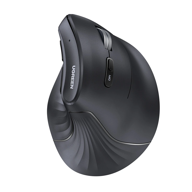 Маніпулятор миша бездротова UGREEN MU008 Multi-mode Vertical Mouse Black — UGREEN