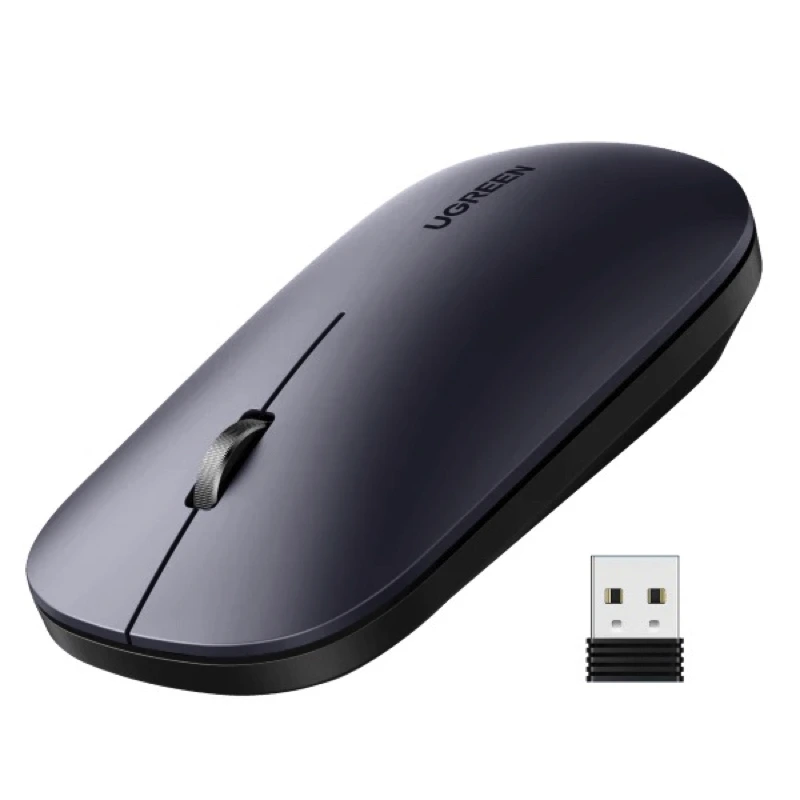 Маніпулятор миша UGREEN MU001 Portable Wireless Mouse  (Black) — UGREEN