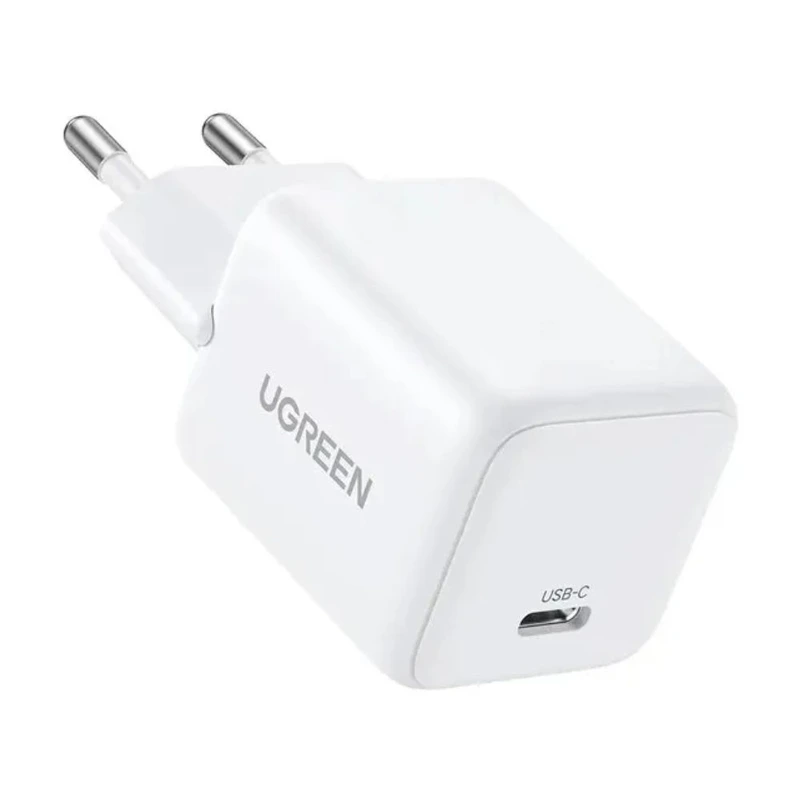 Мережевий зарядний пристрій UGREEN 20W USB-C GaN Fast Charger EU — UGREEN