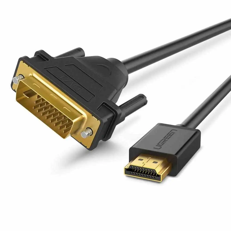 Перехідник UGREEN HDMI to DVI 2K Cable Male to Male Black 3m — UGREEN