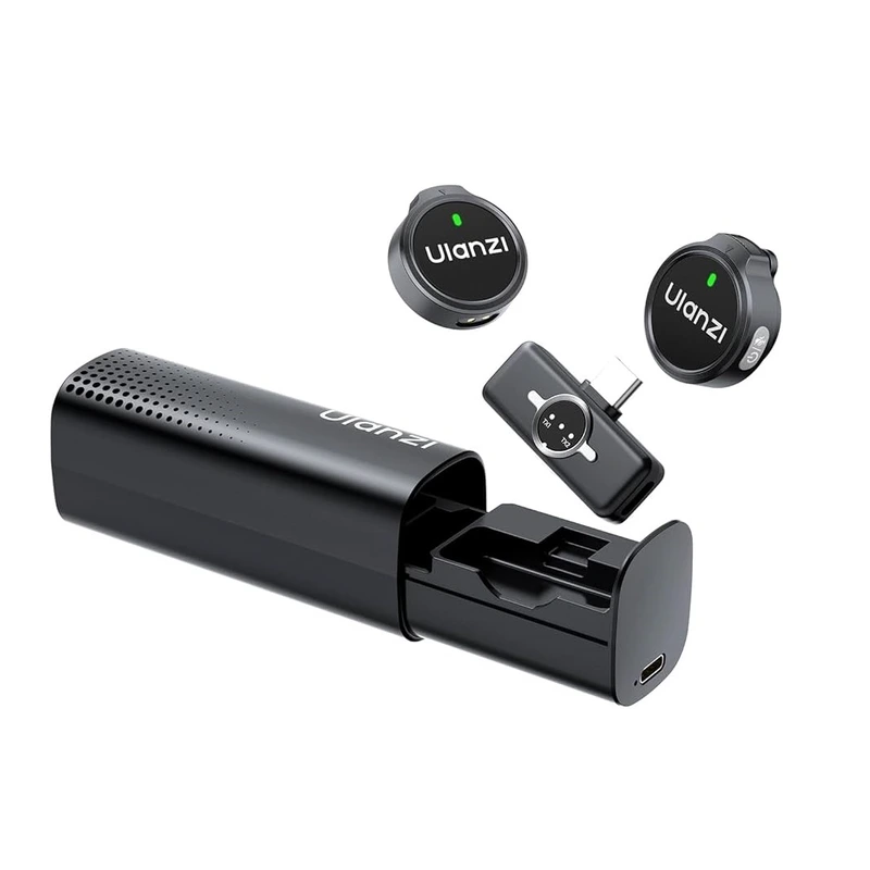 Бездротова мікрофонна система Ulanzi A21 Wireless Microphone, dual-mic, (Type C) Black