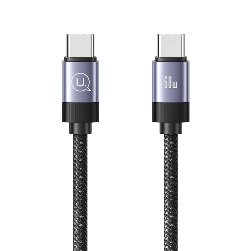 Кабель Usams US-SJ704 60W Magnetic Data Cable Type-C To Type-C-Rui Series 1m tarnish