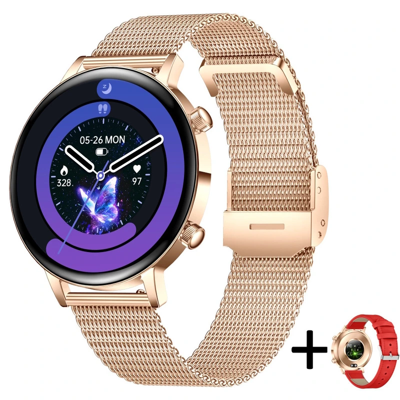 Розумний смарт годинник Smart Flower X Gold, 2 ремінці — UWatch
