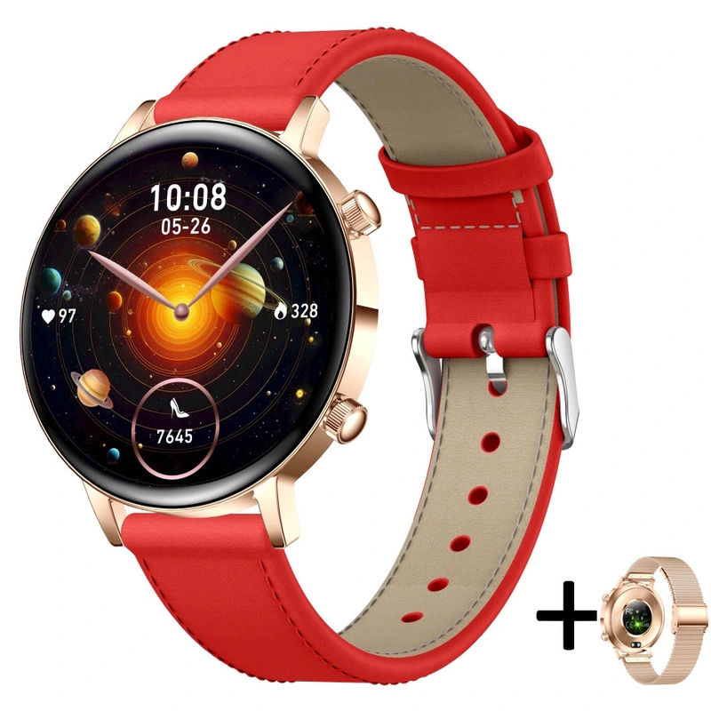Розумний смарт годинник Smart Flower X Red, 2 ремінці — UWatch