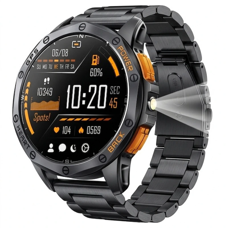 Розумний смарт годинник Smart GPS Max Steel Black, 3 ремінці
