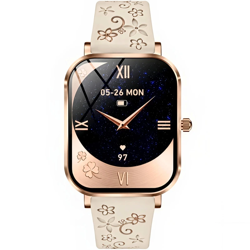 Розумний смарт годинник Smart Miami Beige Flower