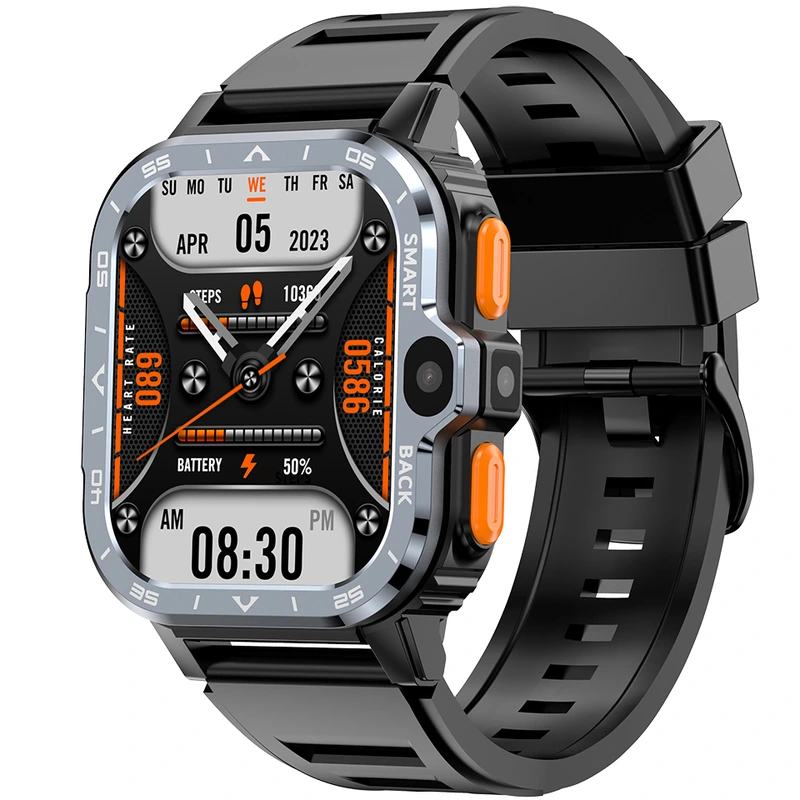 Розумний смарт годинник Smart Nova Sim Rubber Black, 2 ремінці