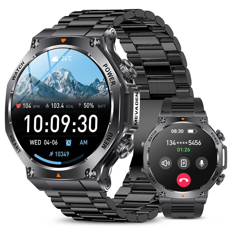 Розумний смарт годинник Smart Mevaden Ultra Steel, 2 ремінці