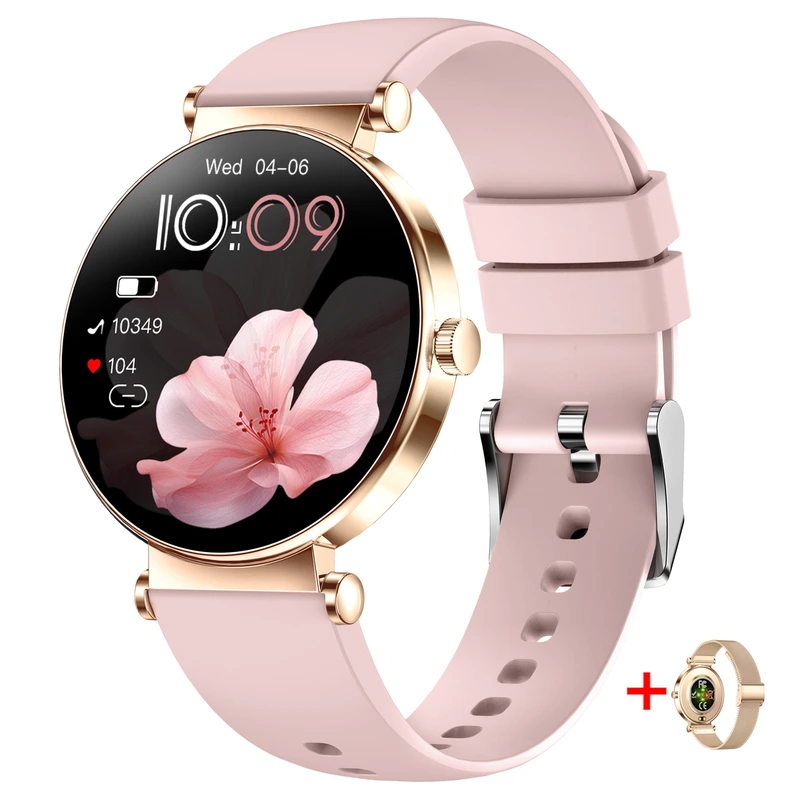 Розумний смарт годинник Smart Princess Rubber Pink, 2 ремінці