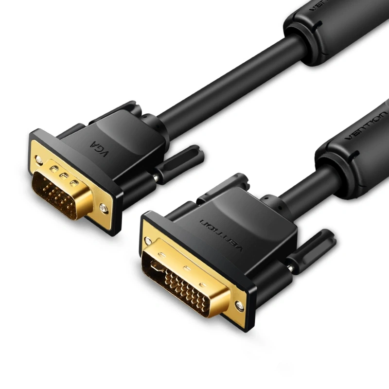 Кабель Vention DVI(24+5) to VGA Cable 3M Black (EACBI) — Vention