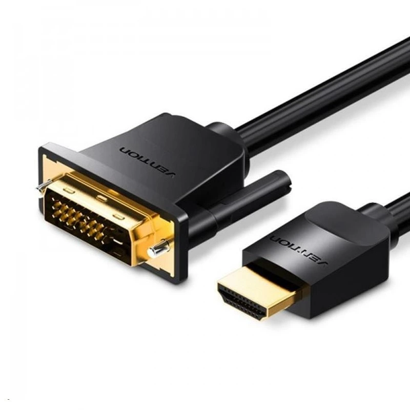 Кабель Vention HDMI to DVI Cable 1M Black (ABFBF) — Vention