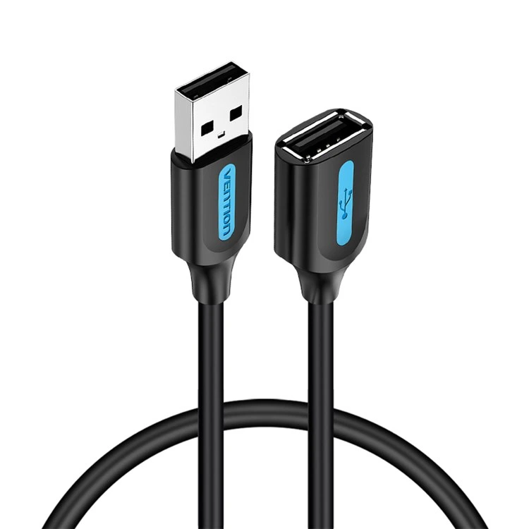 Кабель Vention USB 2.0 A Male to A Female Extension Cable 1.5M black PVC Type (CBIBG) — Vention