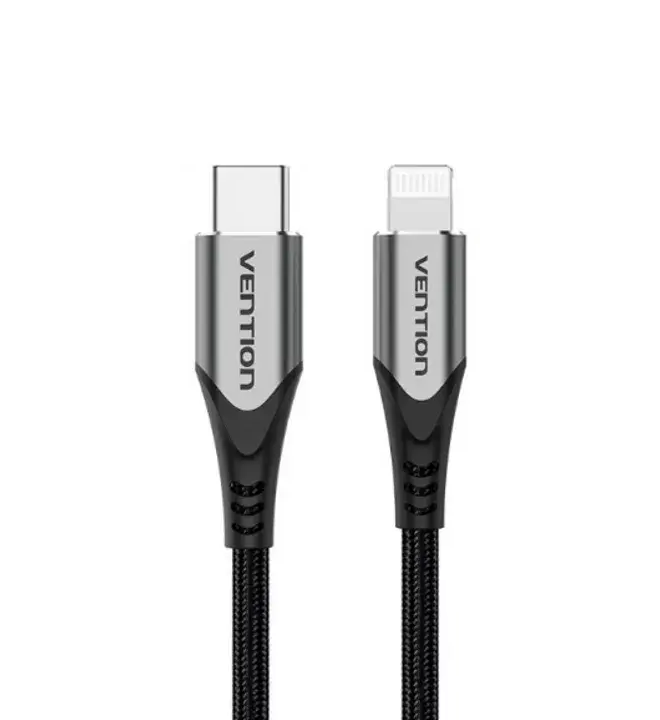Кабель Vention USB 2.0 C to Lightning Cable 1M Gray Aluminum Alloy Type (TACHF) — Vention