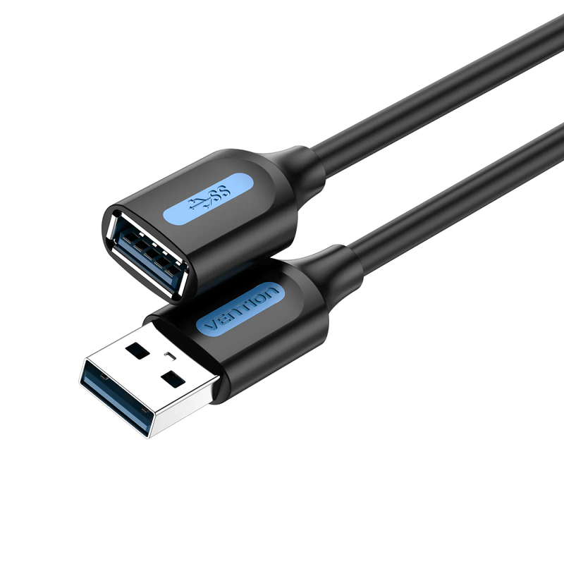 Кабель Vention USB 3.0 A Male to A Female Extension Cable 3M black PVC Type (CBHBI) — Vention