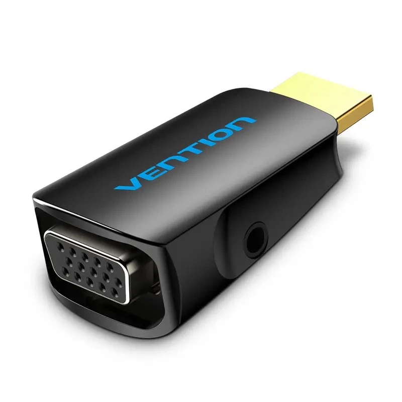 Перехідник Vention HDMI to VGA Converter 1080P with 3.5MM Audio (AIDB0) — Vention