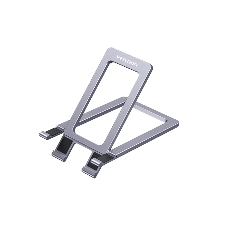 Тримач для телефона Vention Portable Cell Phone Stand Holder for Desk Aluminum Alloy Type Gray (KCZH0) — Vention