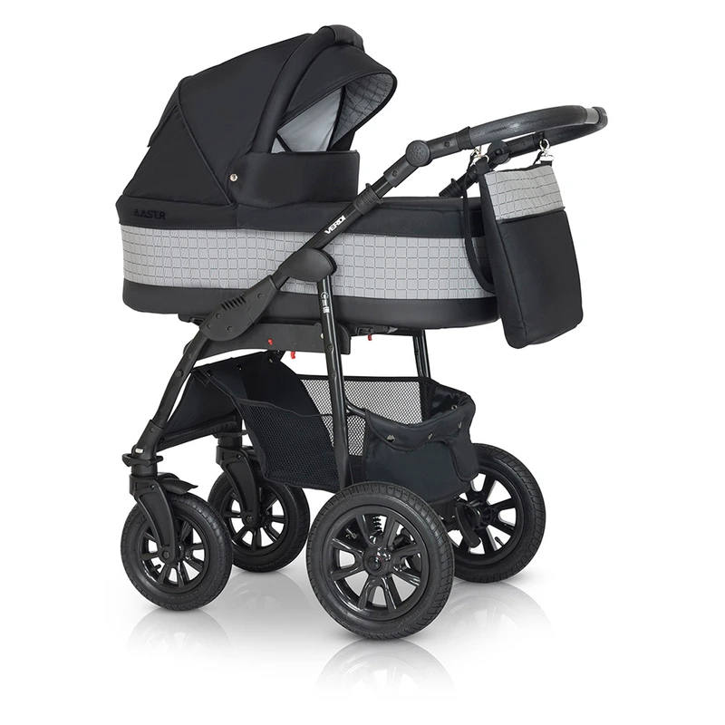 Коляска 2 в 1 Verdi Laser BLACK 03 чорний — Verdi