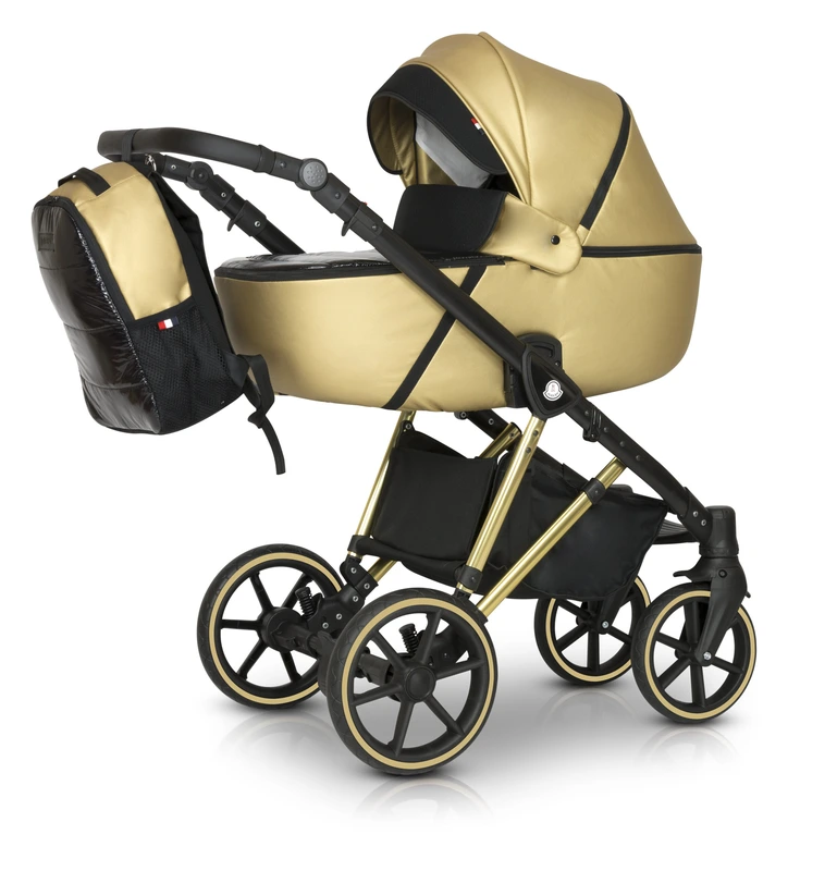 Коляска 2 в 1 Verdi Makan Elektro 10 new gold (золота рама) золотий — Verdi