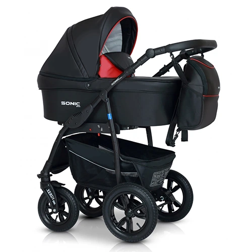 Коляска 3 в 1 Verdi Sonic Plus 01 чорний — Verdi