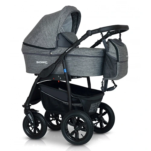 Коляска 3 в 1 Verdi Sonic Plus 13 сірий — Verdi