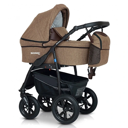 Коляска 3 в 1 Verdi Sonic Plus 14 коричневий — Verdi