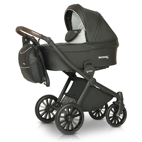 Коляска 3 в 1 Verdi Sonic Soft 02 чорний — Verdi