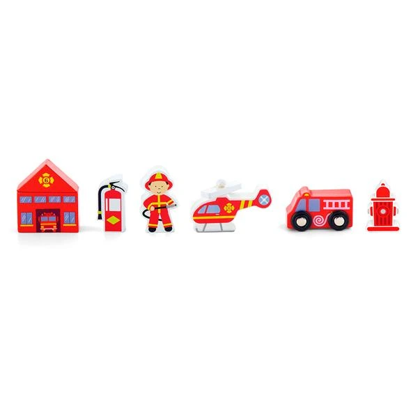 Набір для залізниці Viga Toys Пожежна станція (50815) — Viga Toys