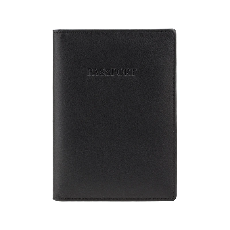 Шкіряна обкладинка для паспорта Visconti 2201 Polo (Black)