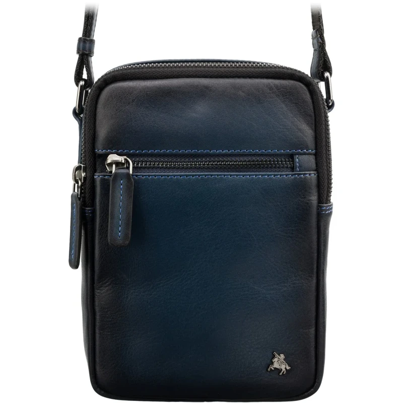 Шкіряна сумка через плече Visconti AT43 Gianni (Burnish Blue)