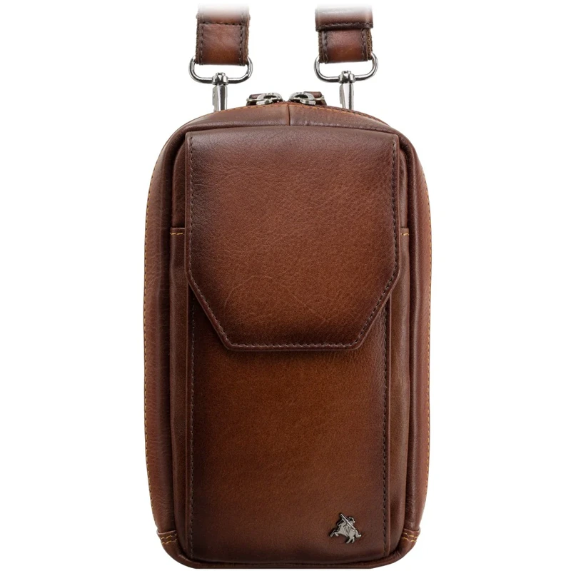 Шкіряна сумка через плече Visconti AT45 Alex (Burnish Tan)