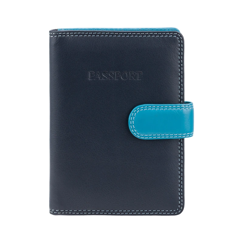 Шкіряна обкладинка для паспорта Visconti RB75 Sumba (Blue Multi)