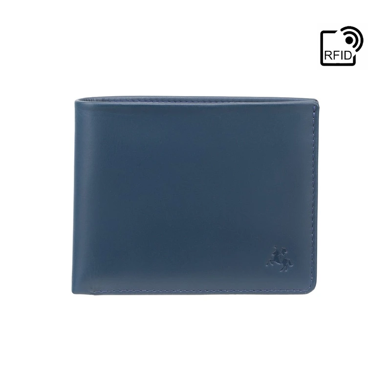 Гаманець чоловічий Visconti VSL33 TAP-N-GO c RFID (Steel Blue-Black)
