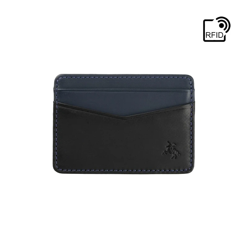 Картхолдер Visconti VSL40 Axe (Black/Steel Blue)