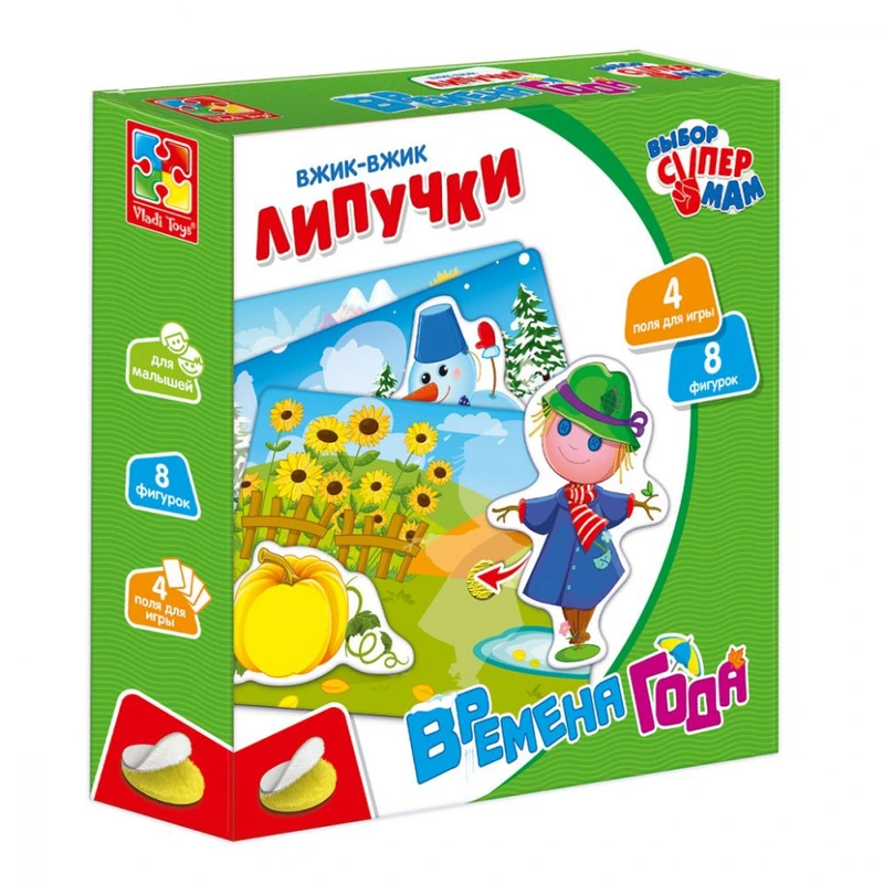 Дитяча настільна гра "Вжик-вжик" VT1302-23 на липучках — Vladi Toys
