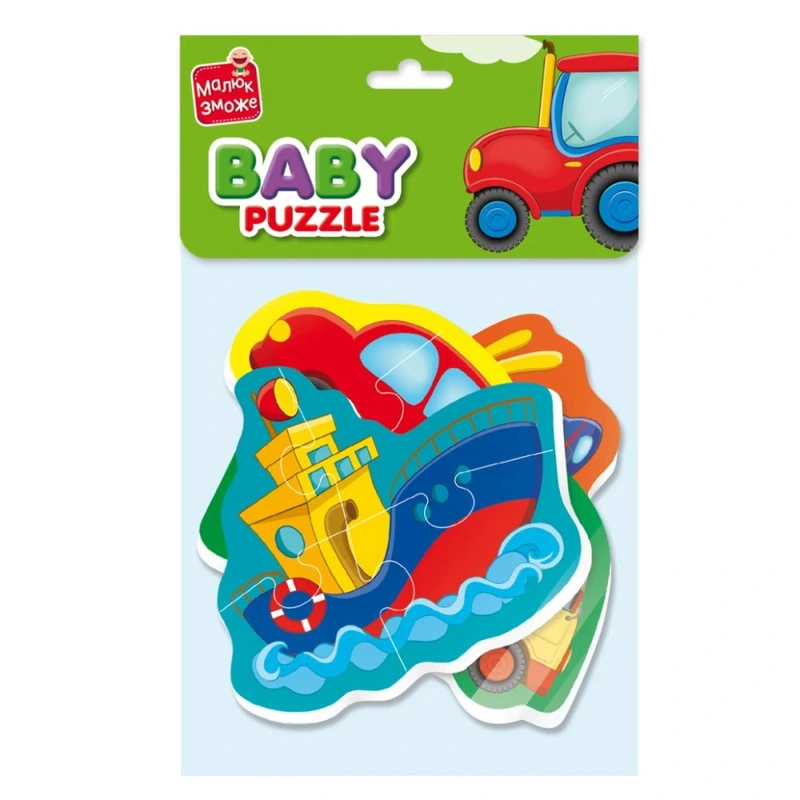 Дитячі пазли Baby puzzle "Транспорт" Vladi toys VT1106-96 — Vladi Toys