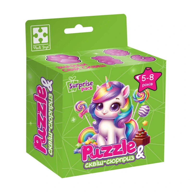 Дитячі пазли з сюрпризом "Єдиноріжка"2 VT8030-02, 180 деталей
