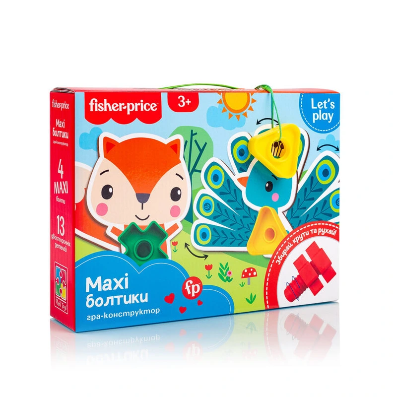 Гра-конструктор "Fisher-Price. Maxi болтики" Vladi Toys VT2905-23 Укр — Vladi Toys