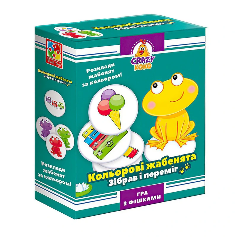 Гра настільна "Кольорові жаби" Vladi Toys VT8025-06 укр — Vladi Toys