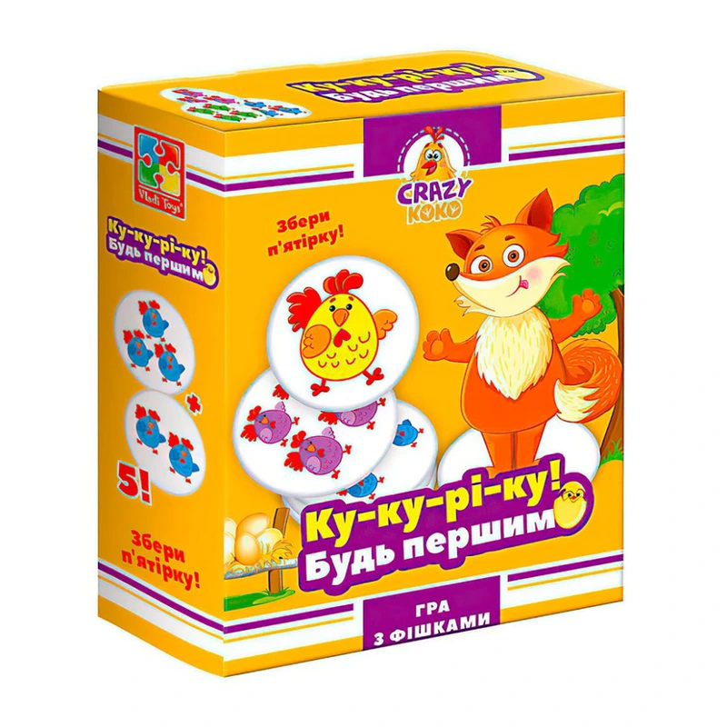 Гра настільна "Ку-ку-ре-ку!" Vladi Toys VT8025-08 VT8025-08 укр — Vladi Toys